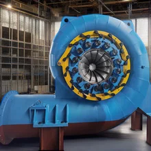 200kw-20mw Water Turbine Generator with Air / Water Cooling Customized Corlor