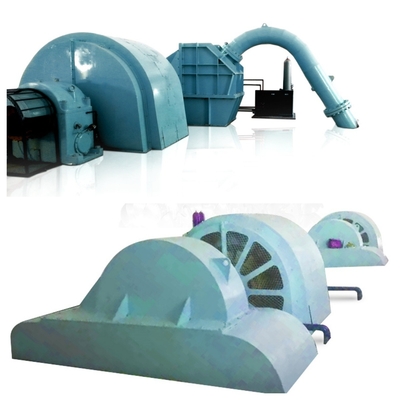 6-10kV Rated Voltage Pelton Wheel Turbine Generator with Cast Iron/Stainless Steel Construction