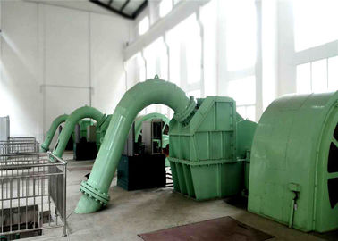 0.5 MW-20MW Power Output Pelton Turbine Generator With Horizontal Installation And Static Excitation System