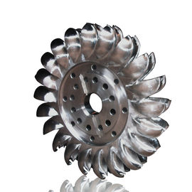 Pelton Wheel Runner In Hydro Power Plant , Water Turbine Runner High Efficiency