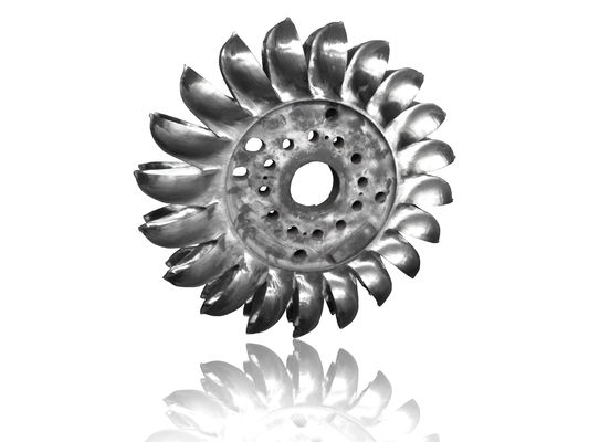 Stainless Steel Or Steel Hydro Turbine Runner With Customized Blade Height